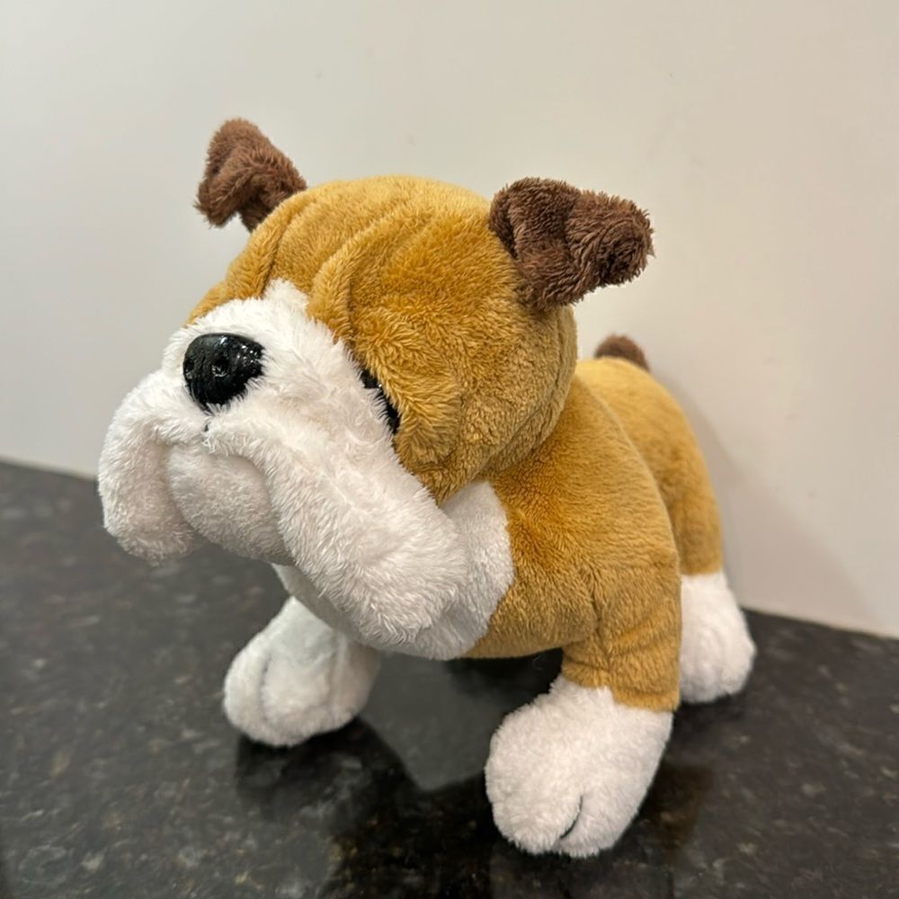 GANZ Webkinz Bulldog Dog Plush Stuffed Animal 8" No Code Clean